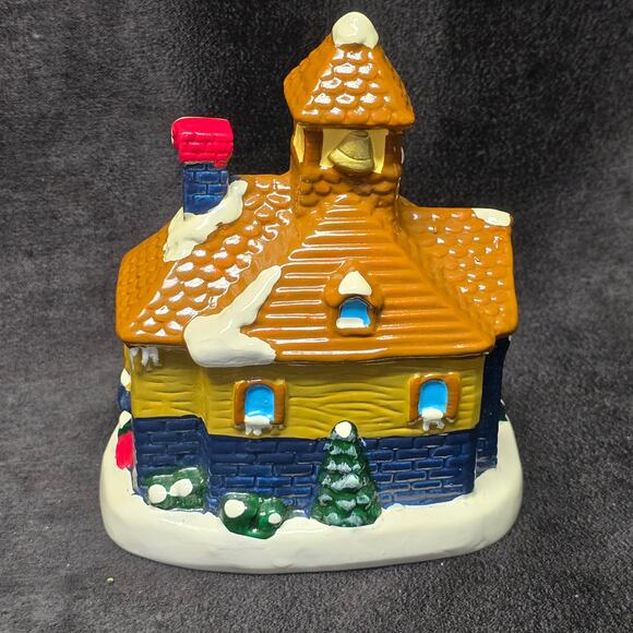 MLB Boston Red Sox Christmas Village Collection Ceramic School House - Picture 5 of 11